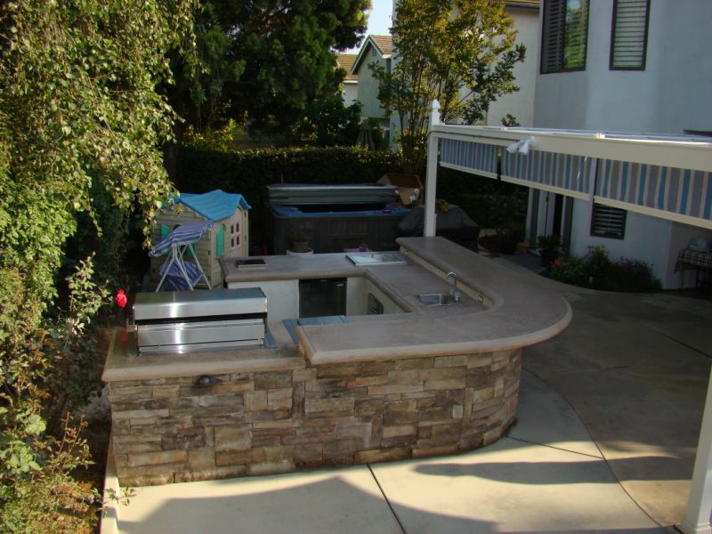 Outdoor Kitchens Steel Studs or Concrete Blocks? Yard Ideas Blog